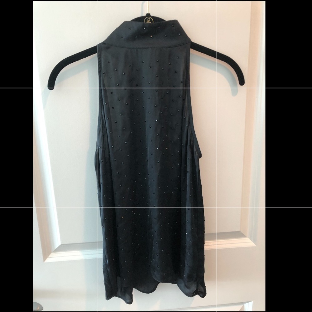 Generation Love Silk Crystal High Neck Blouse